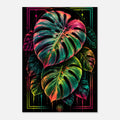 Monstera Giclée Fine-Art-Print als moderne tropische Wanddekoration.